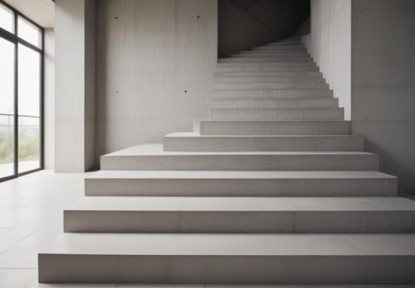 Облицовка бетонных лестниц