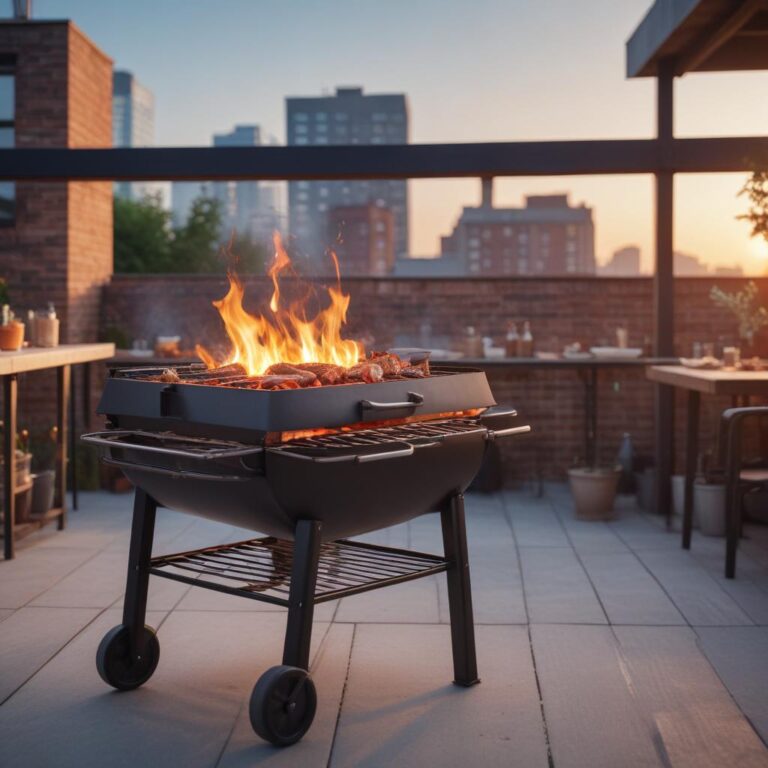 Мангалы в стиле лофт с крышей и без