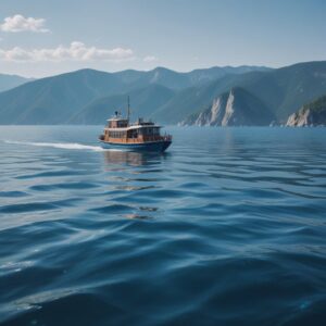 Туристические катера с прозрачным дном на Байкале