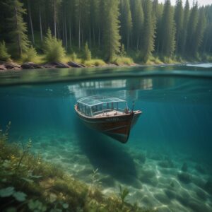 Катер с прозрачным дном в Листвянке